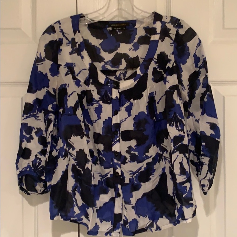 Bcbg cotton and silk blouse